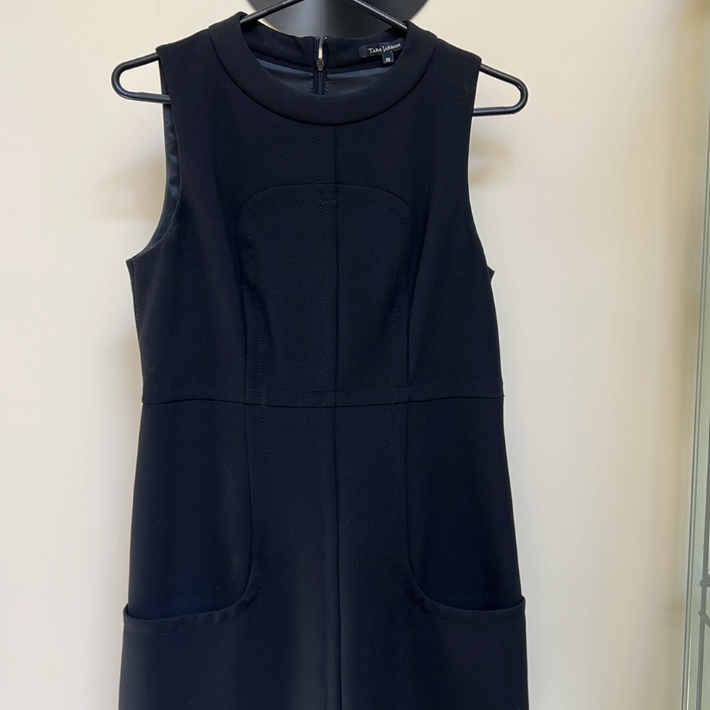 Tara Jarmon Black Sleeveless Dress